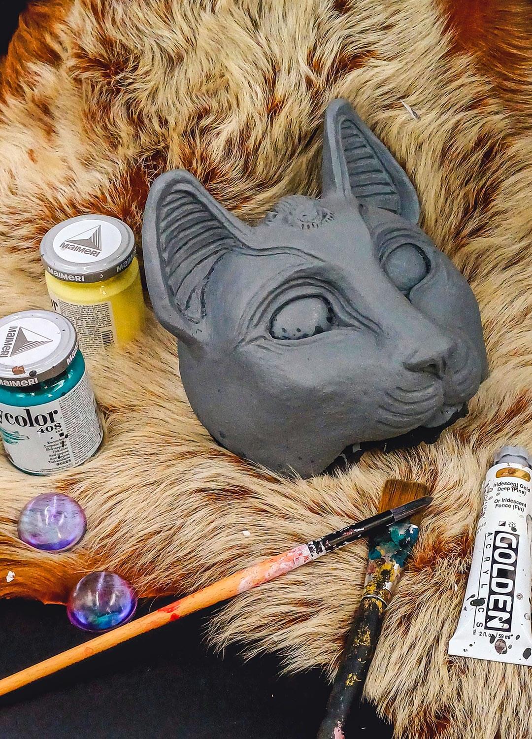 Bastet Blank Mask - Ready to Ship