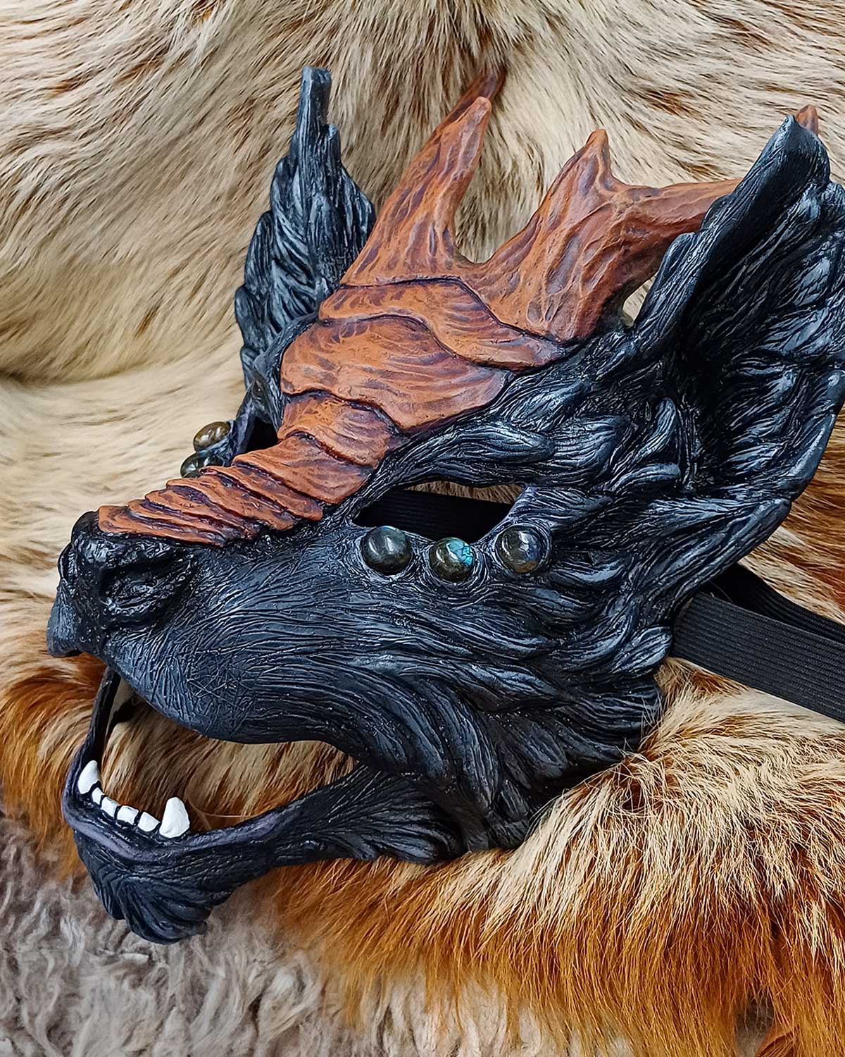 Blank Kirin Qili Resin Mask - Ready to Ship