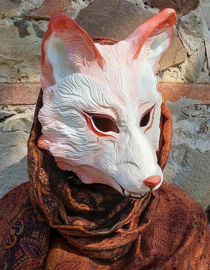 Huli Jing White Resin Mask