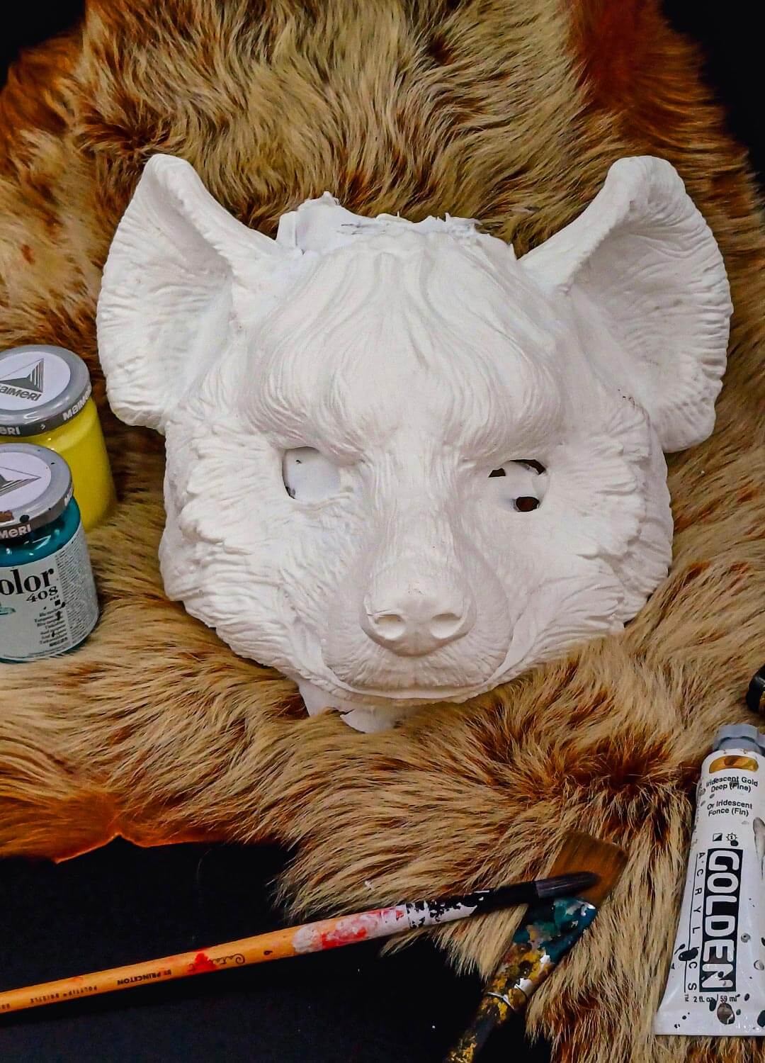 Hyena Blank Resin Mask - Ready to ship