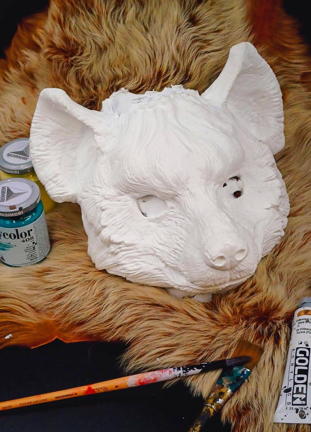 Hyena Blank Resin Mask - Ready to ship