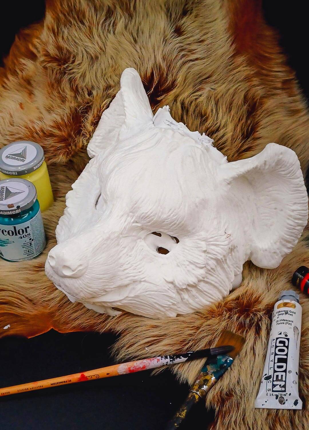 Hyena Blank Resin Mask - Ready to ship