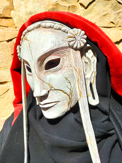 Blank Stone Poet Resin Mask - Ready to Ship