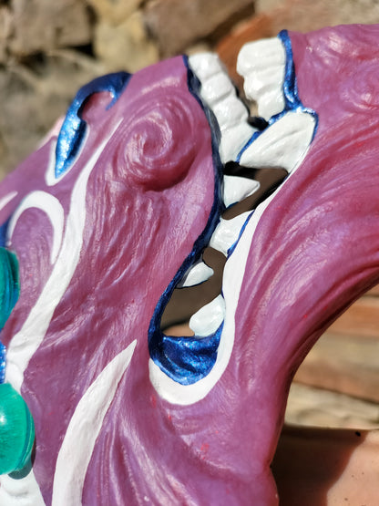 Kitsune Changing Color Resin Mask