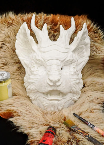 Blank Kirin Qili Resin Mask - Ready to Ship