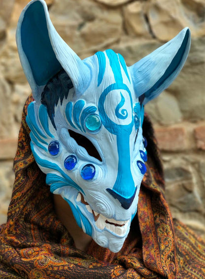 Kitsune Blank Mask - Ready to ship