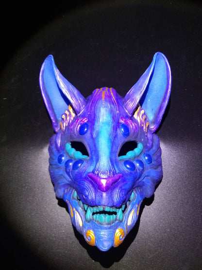 Kitsune Fluorescent Resin Mask