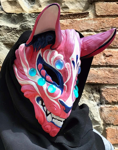 Kitsune Changing Color Resin Mask