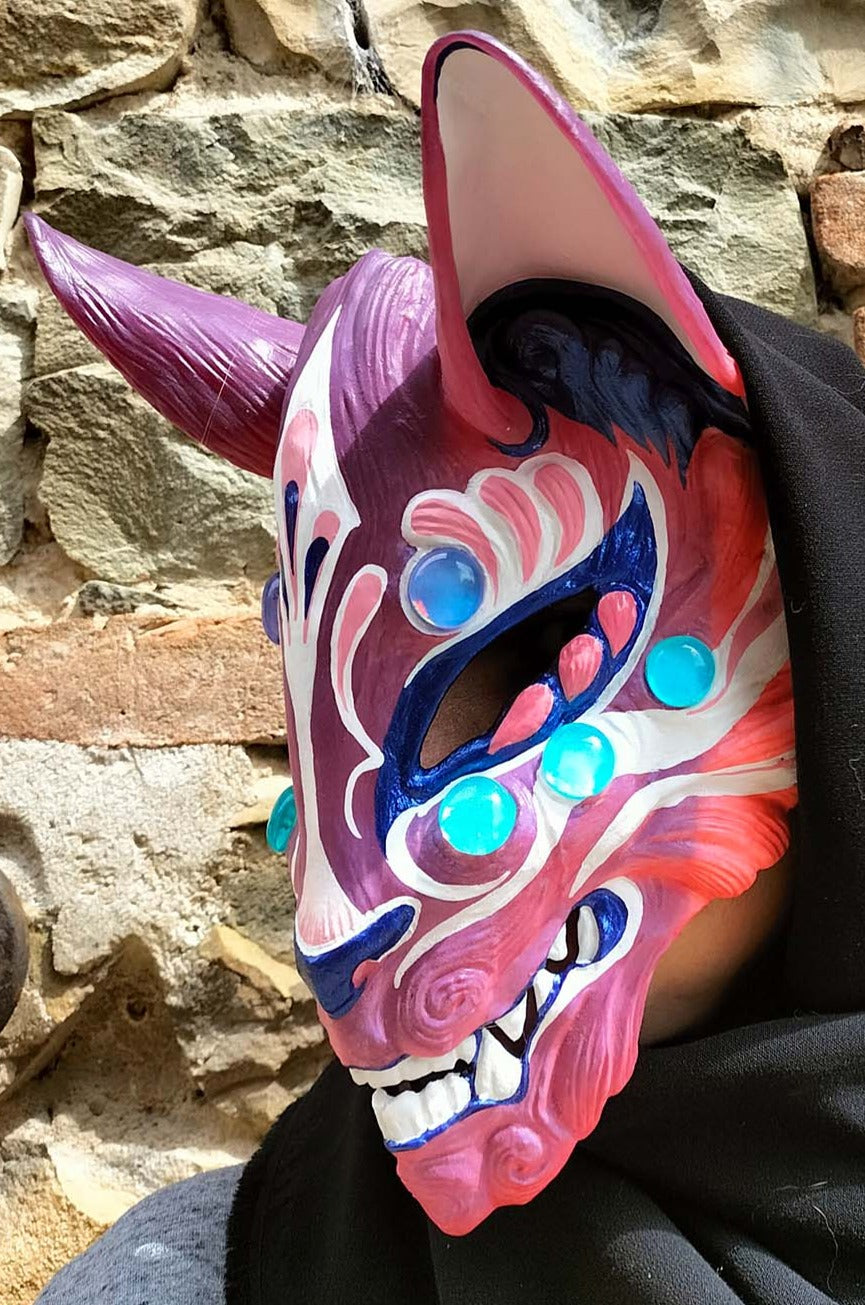 Kitsune Changing Color Resin Mask