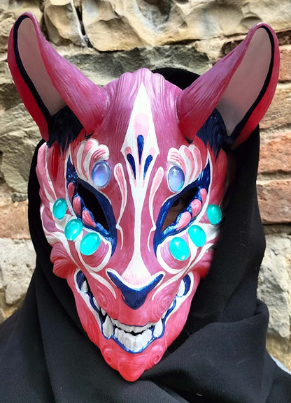 Kitsune Changing Color Resin Mask