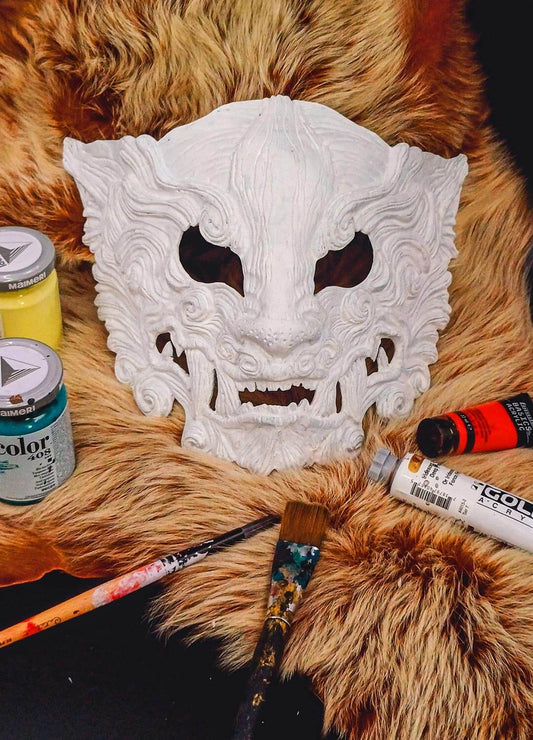 Blank Oni Resin Mask - Ready to Ship