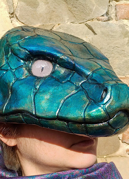 Rainbow Serpent Resin Mask