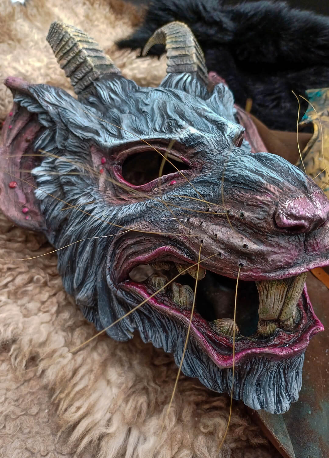 Horned Rat Resin Mask