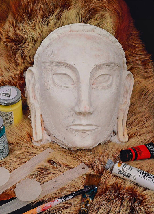 Blank Stone Poet Resin Mask - Ready to Ship