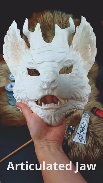 Blank Kirin Qili Resin Mask - Ready to Ship