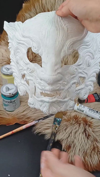 Blank Oni Resin Mask - Ready to Ship