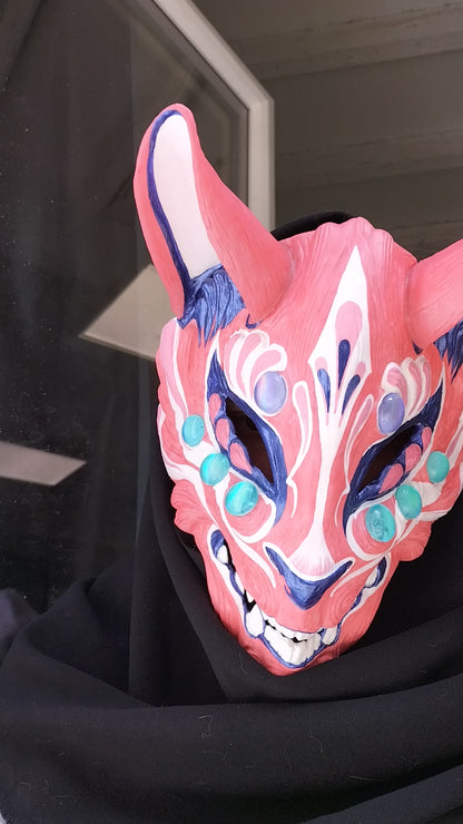 Kitsune Changing Color Resin Mask