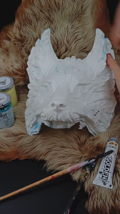 Blank Fatuos Fenrir Resin Mask - Ready to Ship