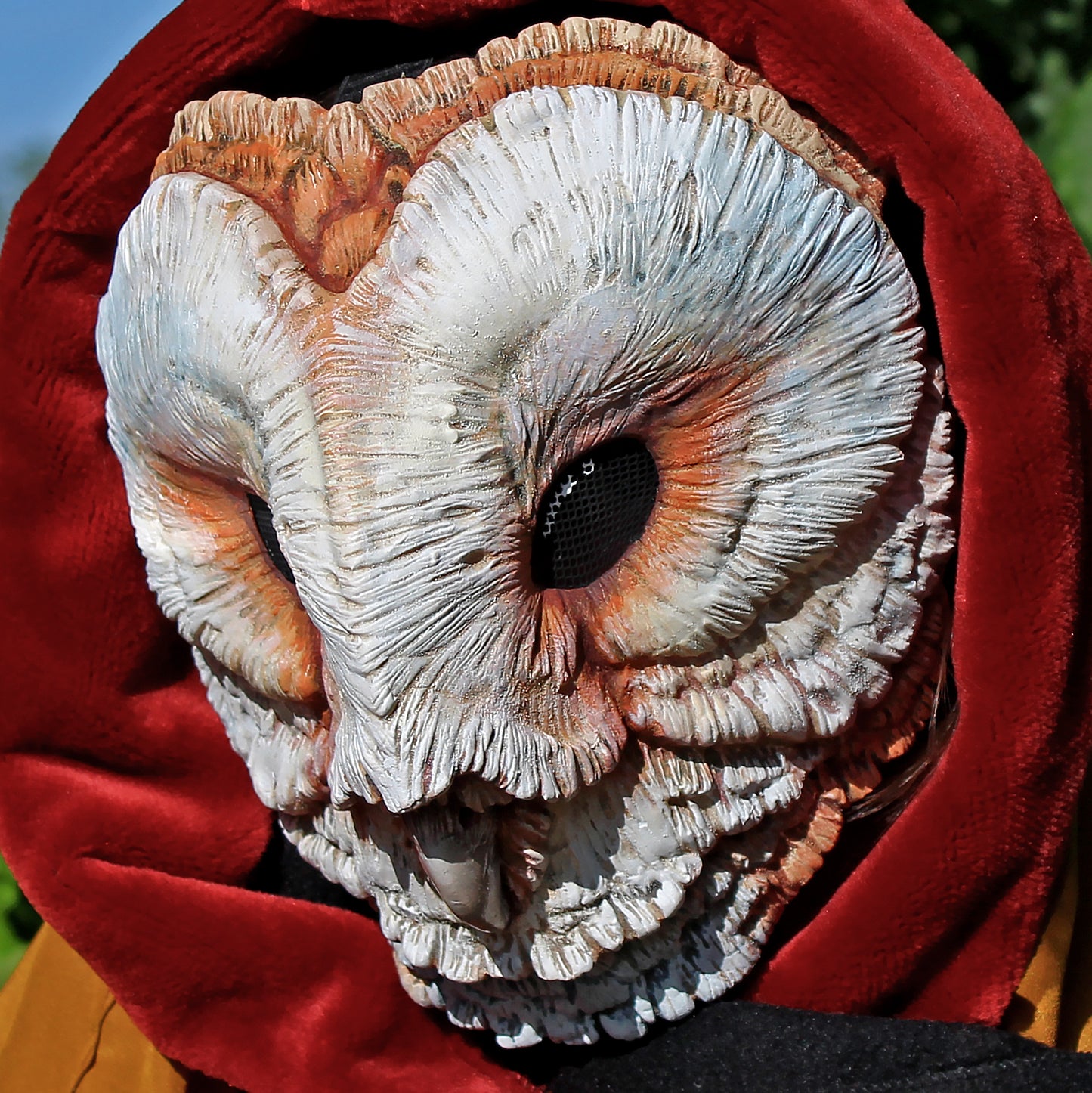 Pink Barn Owl mask