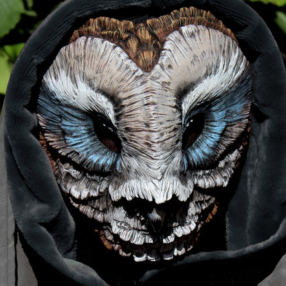 Grey Blue Barn Owl mask