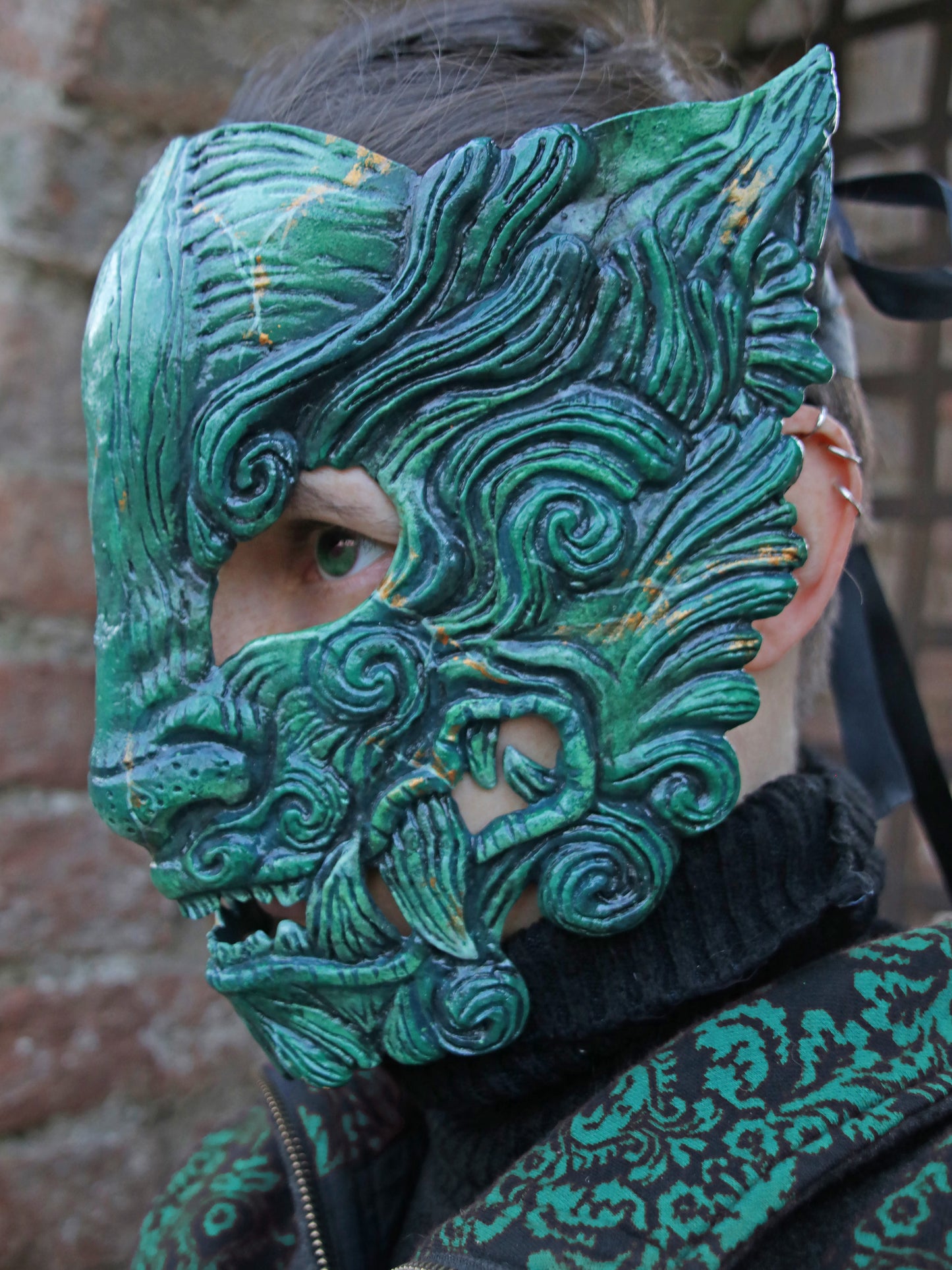 Jade Oni mask