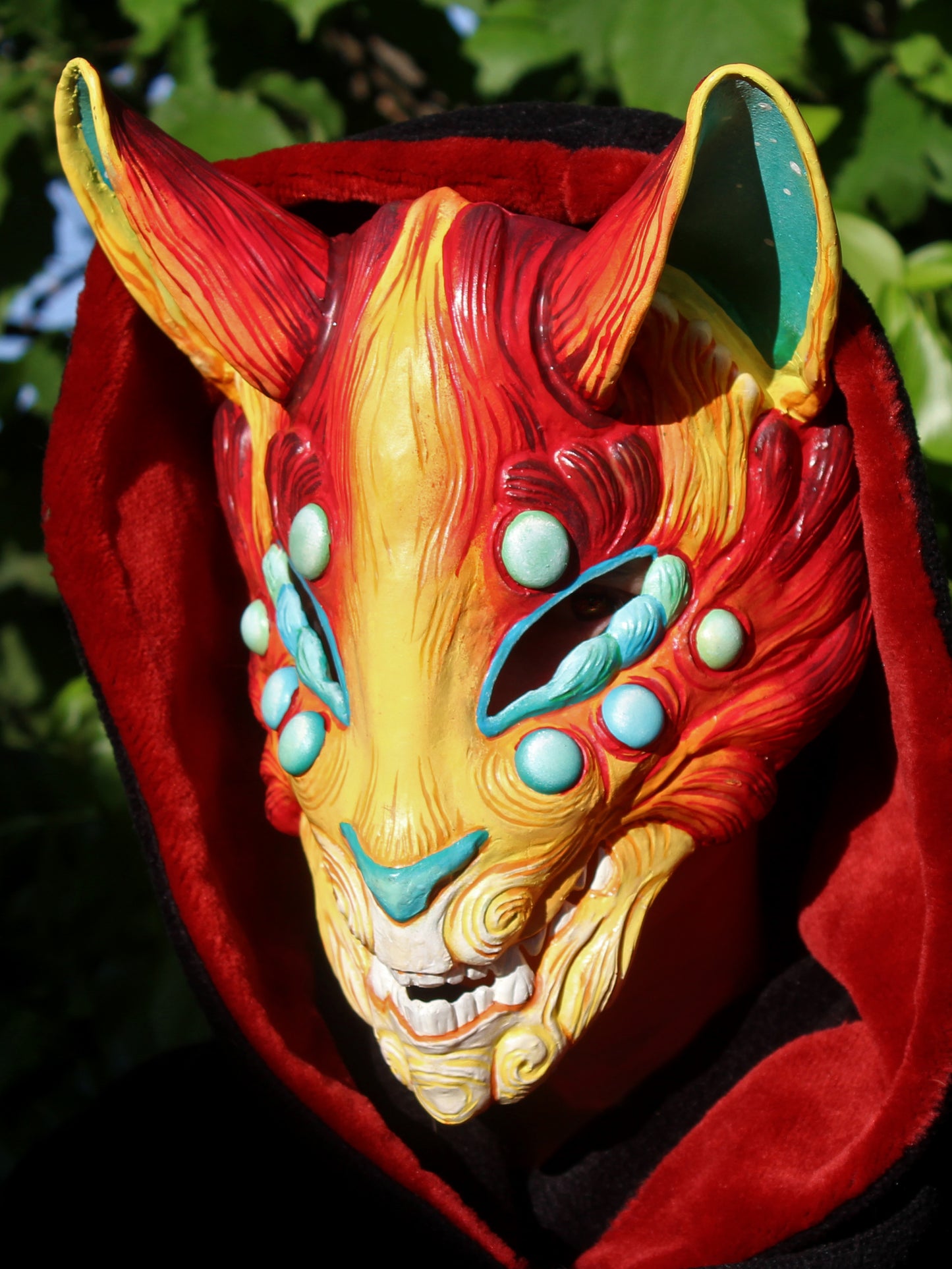 Fire Kitsune mask