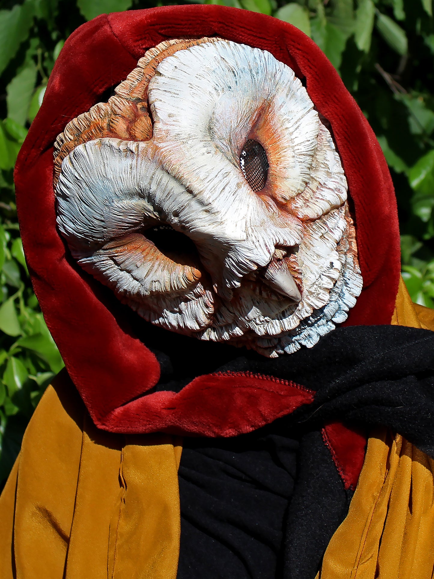 Pink Barn Owl mask