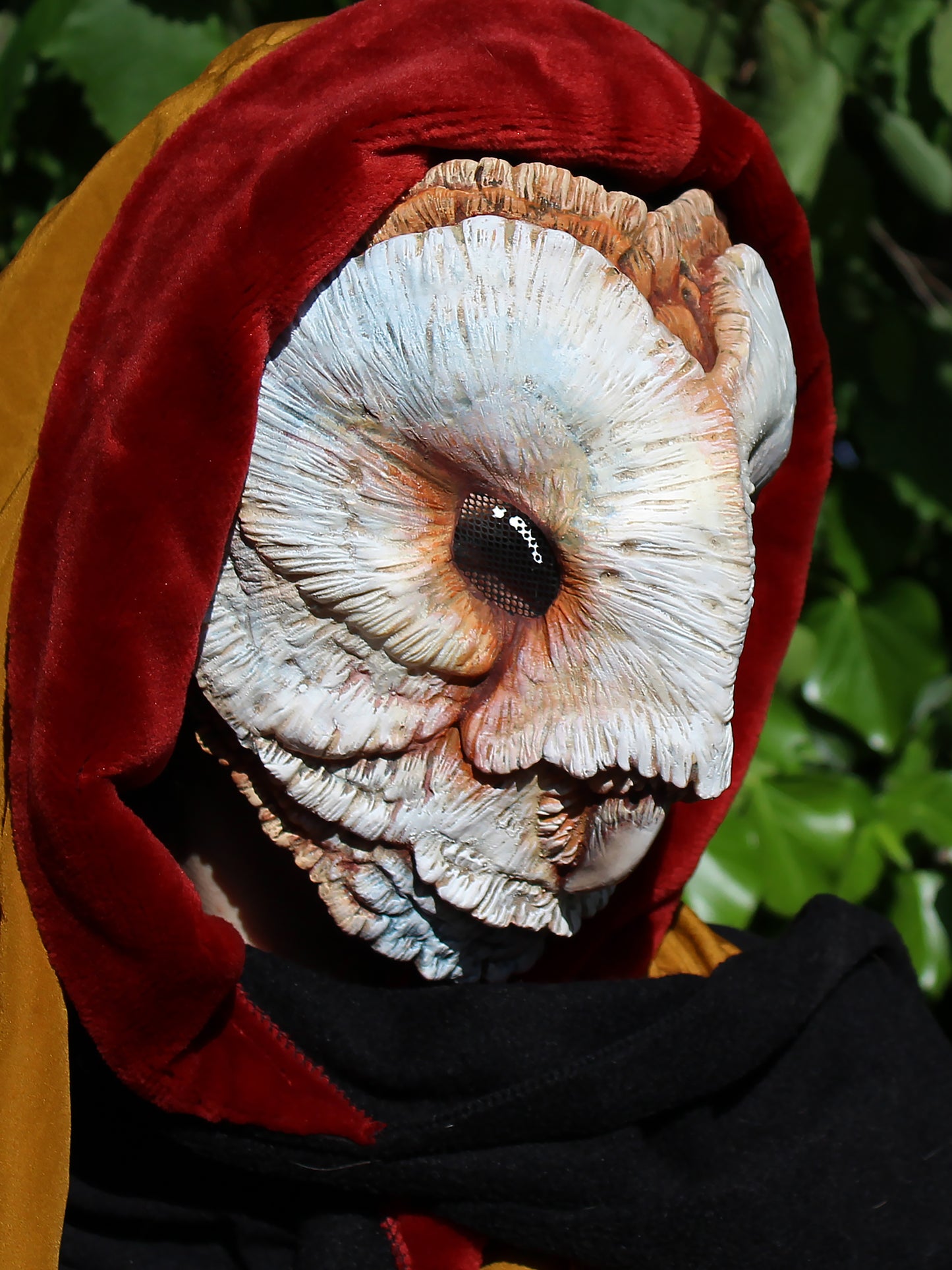 Pink Barn Owl mask