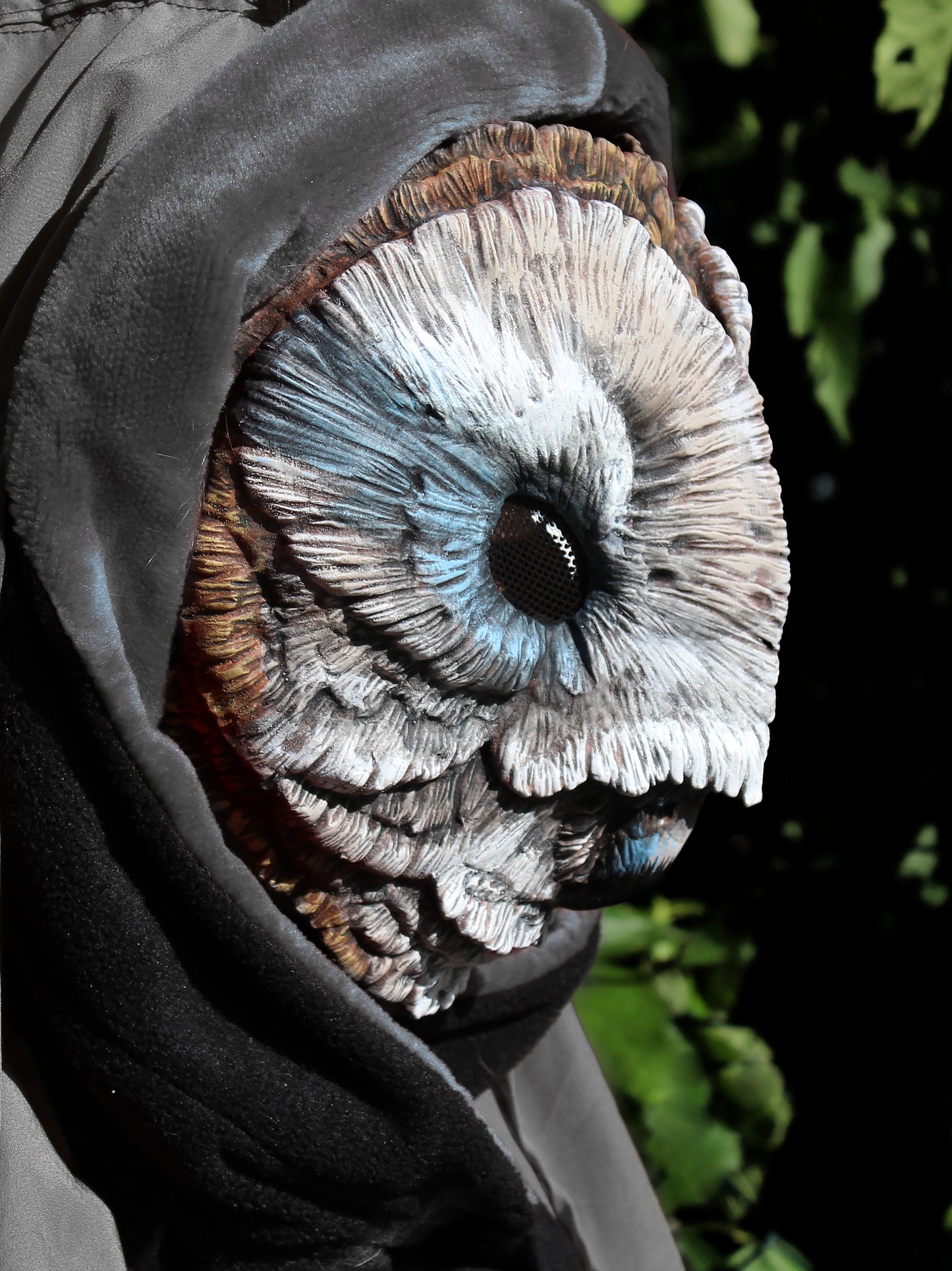 Grey Blue Barn Owl mask