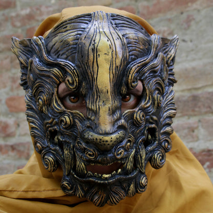 Black and Gold Oni mask